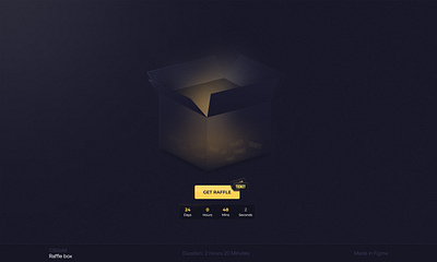 CSGold - Raffle Box 3d animation branding graphic design logo motion graphics ui