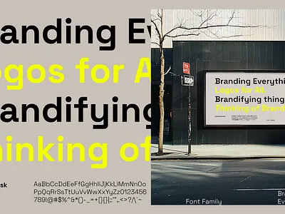 Font Family Layout branding graphic design vector