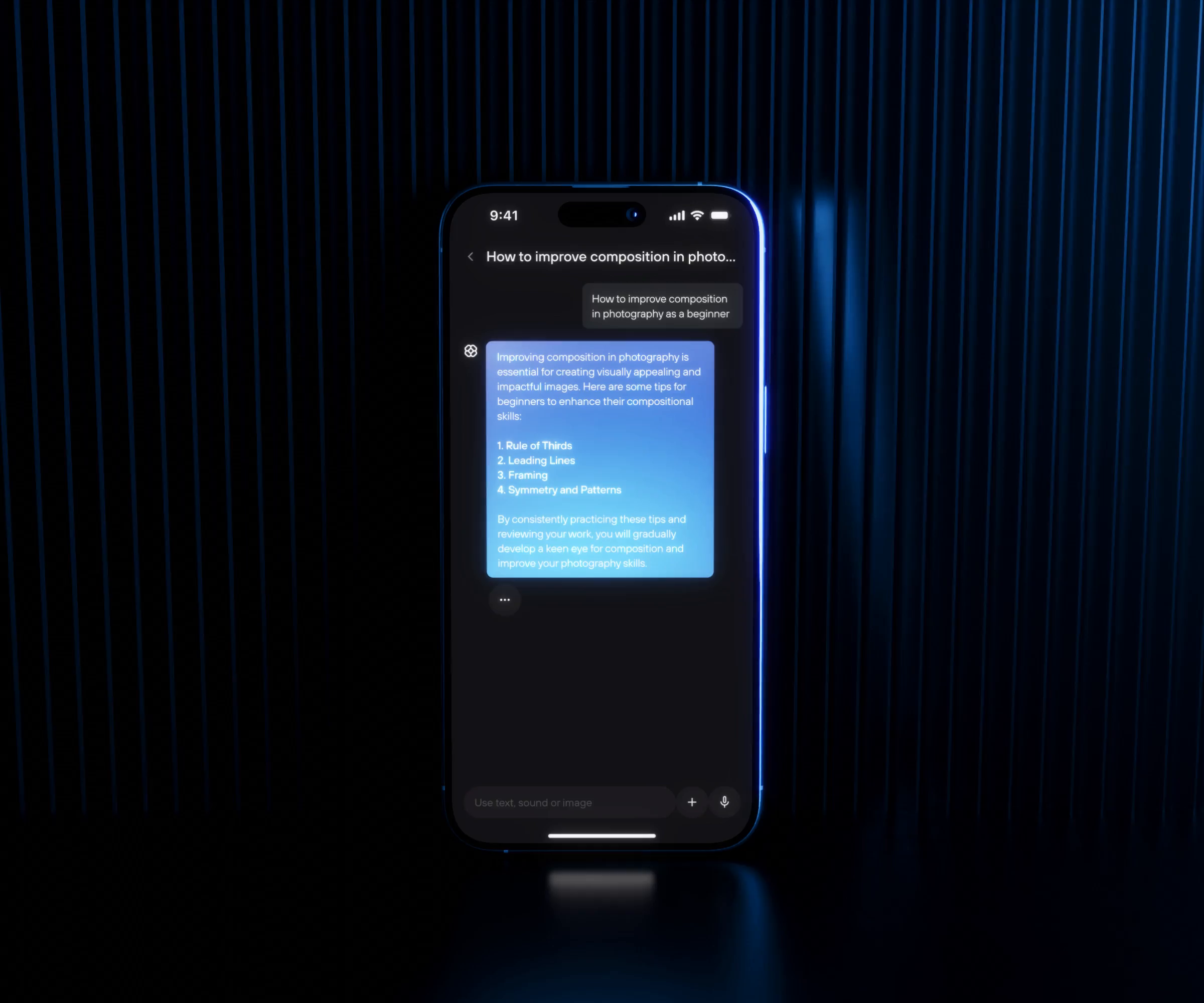 Example of Jiffy - Mobile AI Assistant App