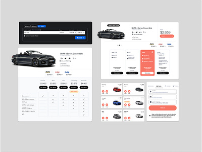 🚗 Exploring the Future of Online Car Rentals cars dashboard modules rental search travel ux ux desing