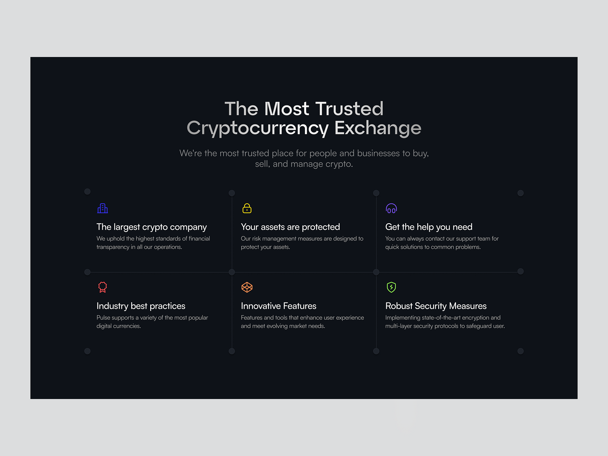 Pulse - Cryptocurrency Landing Page by Rama Zuldi for Cansaas on Dribbble
