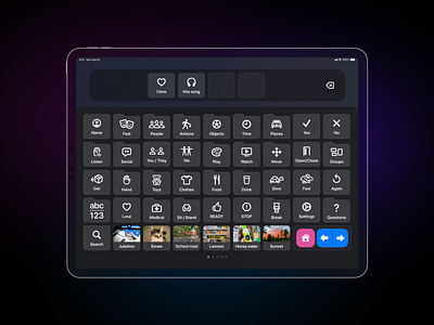 AAC for iPad aac accessibility autism communication design digitalhealth education madiallen madisonallen therapy ui ux