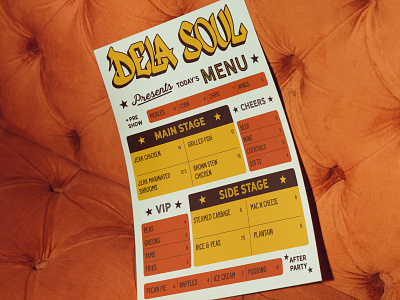 De La Soul - Restaurant Brand Identity brand brand design brand identity branding design graphic design illustration logo logos logotype typography