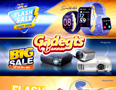 Gadgets Web Banner Design gadgets baanner gadgets design gadgets poster post design visual design web banner web design web poster