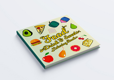 Food Drink & Sweets: Coloring Book for Adults and Kids book cover design book cover design kdp cover design kdp book cover kdp cover design