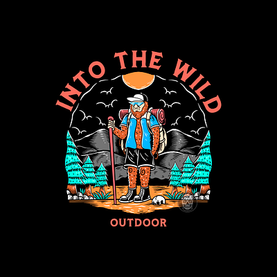 INTO THE WILD 3d branding graphic design logo motion graphics ui