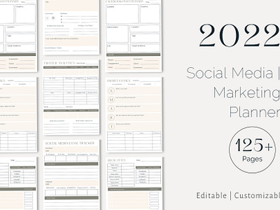 2022 Social Media Marketing Planner
