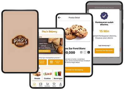 Pao's Bakery App app design ui ux