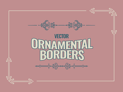 Vintage Ornamental Border Illustration Elements vectors