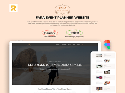 Fara Event Planner Website Design adobe xd app design event management event management web ui event management website event planner website ui figma design figma website template ui ui design uiux user exprience user interface user research ux ux design ux research web design web ui website design