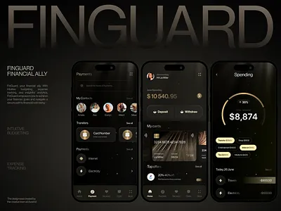 Finguard - Fintech App banking mobile app blockchain blockchain app coin crypto swap cryptocurrency app exchange finance app finance design fintech fintech mobile app fintech startup ico investment mobile finance payment app payment system startup token wallet app design