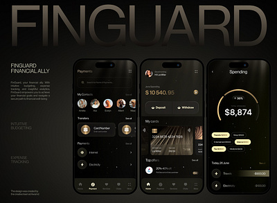 Finguard - Fintech App banking mobile app blockchain blockchain app coin crypto swap cryptocurrency app exchange finance app finance design fintech fintech mobile app fintech startup ico investment mobile finance payment app payment system startup token wallet app design