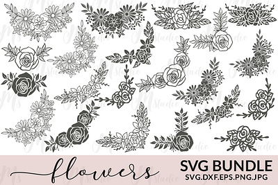 Flowers SVG Bundle 3d animation graphic design logo motion graphics ui