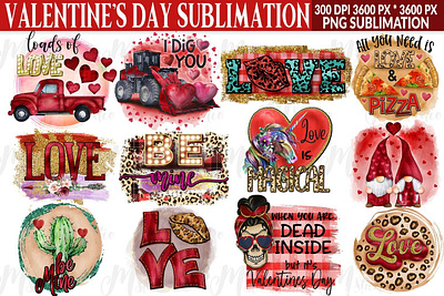 Valentines Sublimation, 300 DPI 3d animation branding graphic design logo motion graphics ui