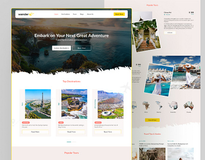 Travel Web UI 3d custom adventure booking website flight booking holiday product design tour tour booking tourism travel agent travel app travel landing page travel service travelling trip trip planner uidesign vacation vacation rentals website design