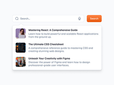 Search Dropdown 🔍 design dropdown minimal saas search ui web design