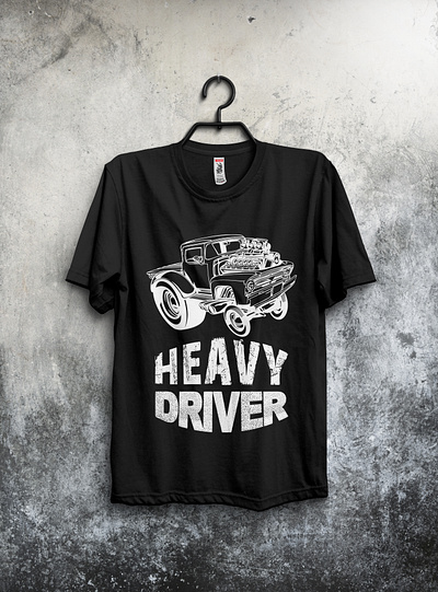 Black n White T-Shirt Design black design digital art driver heavy illustration t shirt t shirt design ui vector white