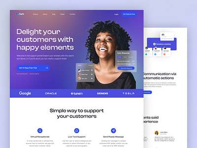 Desk Support Landing Page Design customer desk support design customer support website design customers service design design uiux desk support website design figma design landing page design oripio personal website portfolio website design support desk ux designer website design