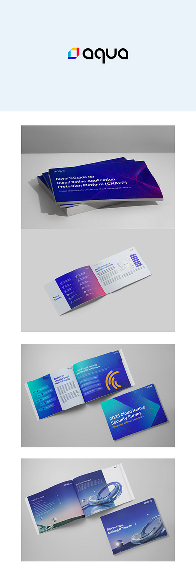 AQUA graphic design marketing design