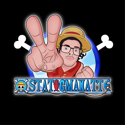 StaticManatte OnePiece themed logo digitalart onepiece vector