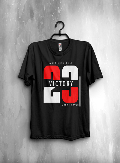 "VICTORY" Typographic T-shirt Design 23 black branding design digital art illustration style t shirt t shirt design typographic urban vector victory