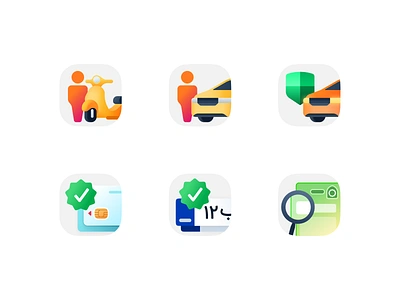 TOP app services icons car documents figma icon iconredesign illustration insurance latepost minimaldesign police polise superapp