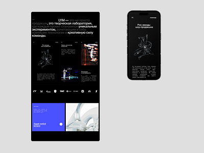 LYM. Website design and Visual Identity 3d branding ui visual identity web design