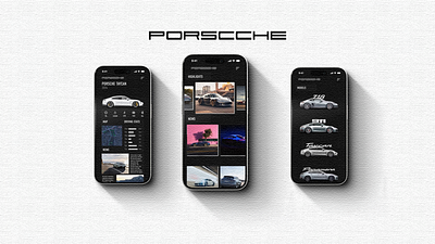 PORSCHE APP DESIGN app app design branding design graphic design interface mobile mobile app ui user experience ux