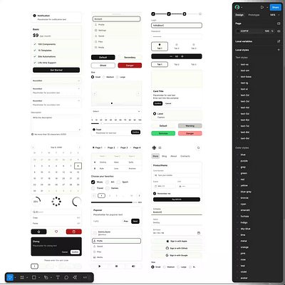 Frames X Mono UI Kit for Figma branding design design system figma interface ui ui kit ux