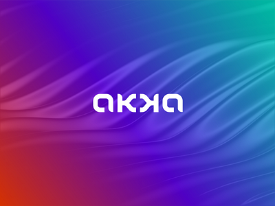 akka logo concept No2 a b c d e f g h i j k l m n company custom made dynamic flow geometric letter lettering logo mirror modern monogram movement o p q r s t u v w x y z share typography visual identity word wordmark