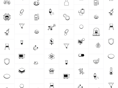 Animated Biology Icons after effects animation app icons biology biotech chemistry dna gif icon set iconography icons icons for website illustrator line icons microbiology motion graphics science icons stroke ui icons vector