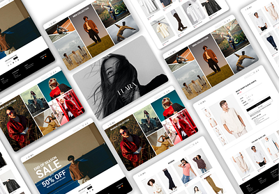 Elara Fashion Website Design fashion graphic design ui