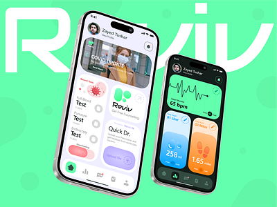 UX/UI Design - REVIV Health App agency android app branding design development health app ios modern product saas service trending ui ux uxui