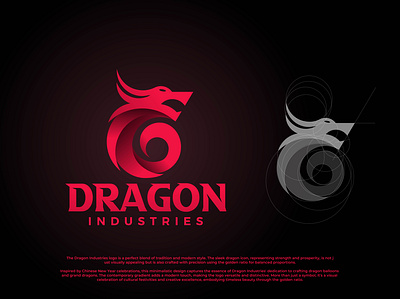 Dragon Industries Branding 3d animation branding graphic design logo motion graphics ui