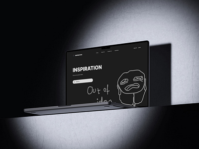 INSPIRATION bright dark design inspiration landing sketch ui web