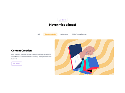 Use cases carousel carousel content content creation digital marketing discovery feature marketing seo shopping trend use case