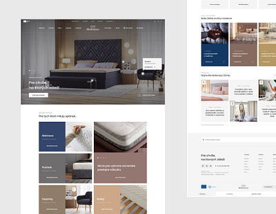 Materasso CZ ⋆ Homepage bed clean ecommerce eshop fashion landing marketplace online shopping shopping sleep ui web webdesign website