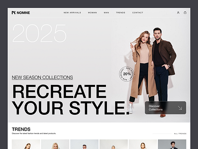 Fashion E-commerce Web Design ecommerce fashion ui ui design ux design web design