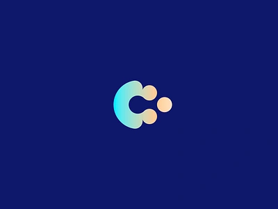 Coin App abstract app banking branding button c cash coins concept double meaning flow letter lettermark logo mark modern payment roxana niculescu saas technology