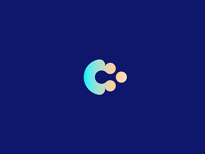 Coin App abstract app banking branding button c cash coins concept double meaning flow letter lettermark logo mark modern payment roxana niculescu saas technology