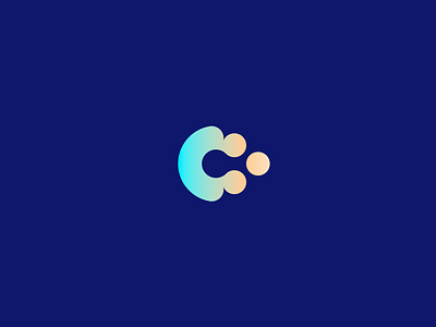 Coin App abstract app banking branding button c cash coins concept double meaning flow letter lettermark logo mark modern payment roxana niculescu saas technology