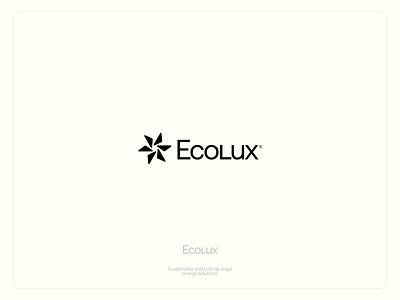 EcoLux - Sustainable Energy Solutions app brand branding brandmark color design graphic graphic design logo typography ui ux vector