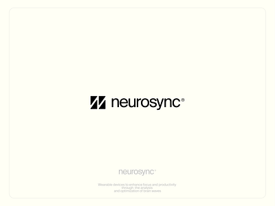 Neurosync - Brain waves optimization app black brand branding brandmark colors design graphic design identity logo logos ui ux white