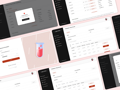 Recipe Formulating Platform dashboard desktop formula login product design recipe screens ui ui concept ux