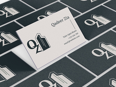 Logo & Business Card - Qadeer Zia(Islamabad) branding design flat graphic design illustration logo vector