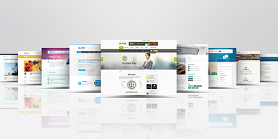 Web Page Presentation Mock-Up template