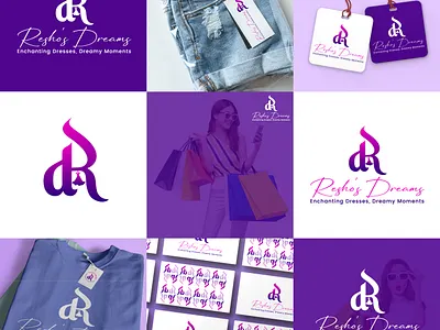 Resho's- Dreams, RD logo, Logo Design atik mansur best logo brand identity branding dr logo fashion logo fashon graphic design logo logo design logodesigner rd logo