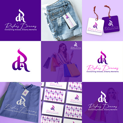 Resho's- Dreams, RD logo, Logo Design atik mansur best logo brand identity branding dr logo fashion logo fashon graphic design logo logo design logodesigner rd logo