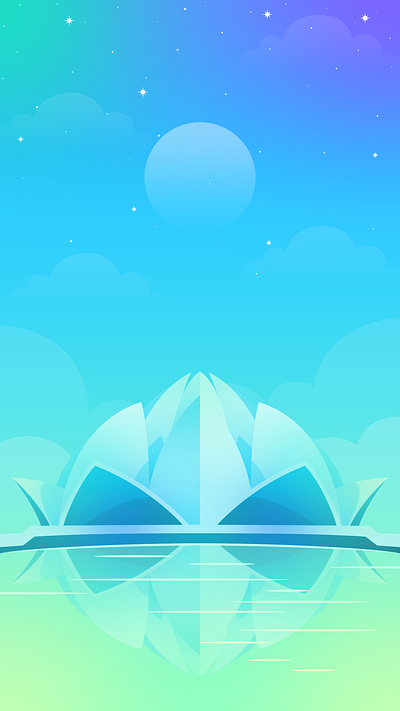 Piano Rhythm Tiles: Lotus Temple app background game illustration india india landscape landscape lotus magic tiles music music app music game music tiles piano piano app piano game piano tiles temple