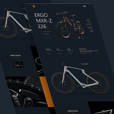 Bicycle landing page website bicycle design landing landing page minimal popular shot product ui uidesign web web design website